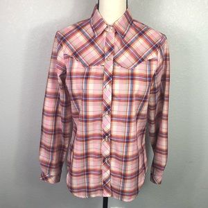 Vintage 1970’s Western Plaid Shirt